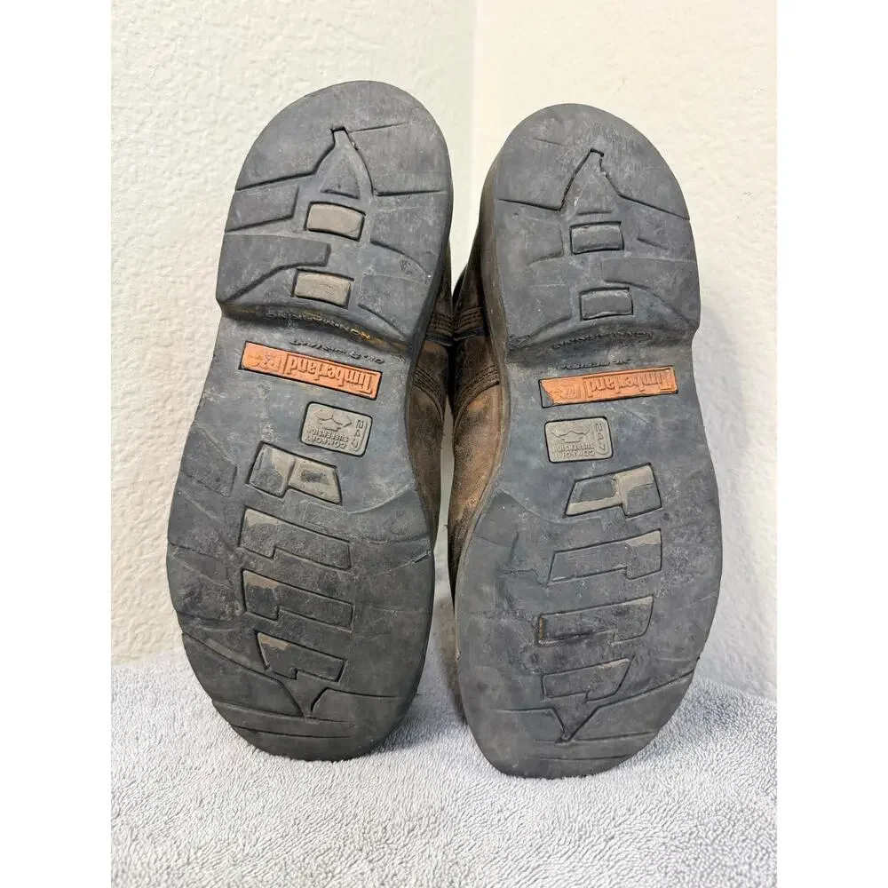 Timberland PRO Pit Boss Steel Toe Men 10.5M Broken In Rugged Work Boots